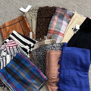 BNWT 13 large Blanket scarves